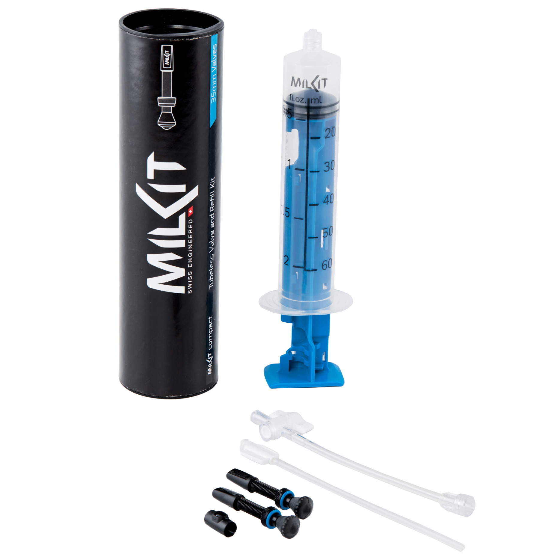 MilKit Compact 35mm Tubeless Valve - Sealant Refill Kit with Applicator 10190₽